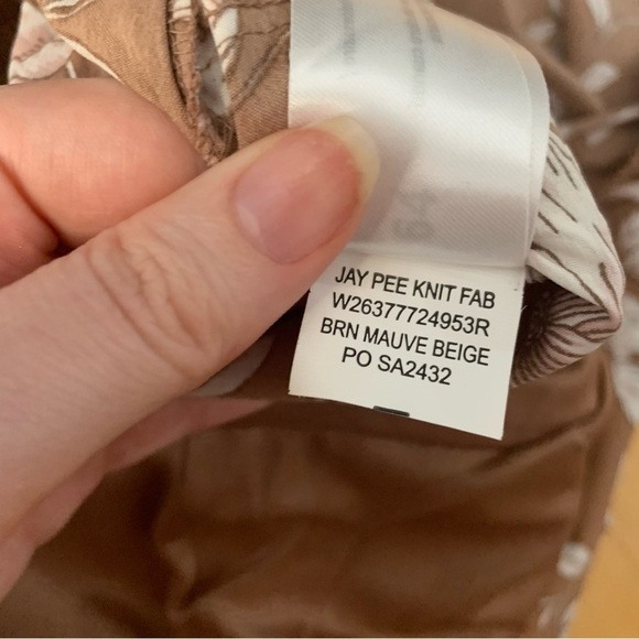 Band of the Free Brown Floral Midi Dress Size Small Bohemian Boho Long Sleeves - Picture 6 of 7